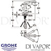 Grohe K7 Single-Lever Sink Mixer Dimensions